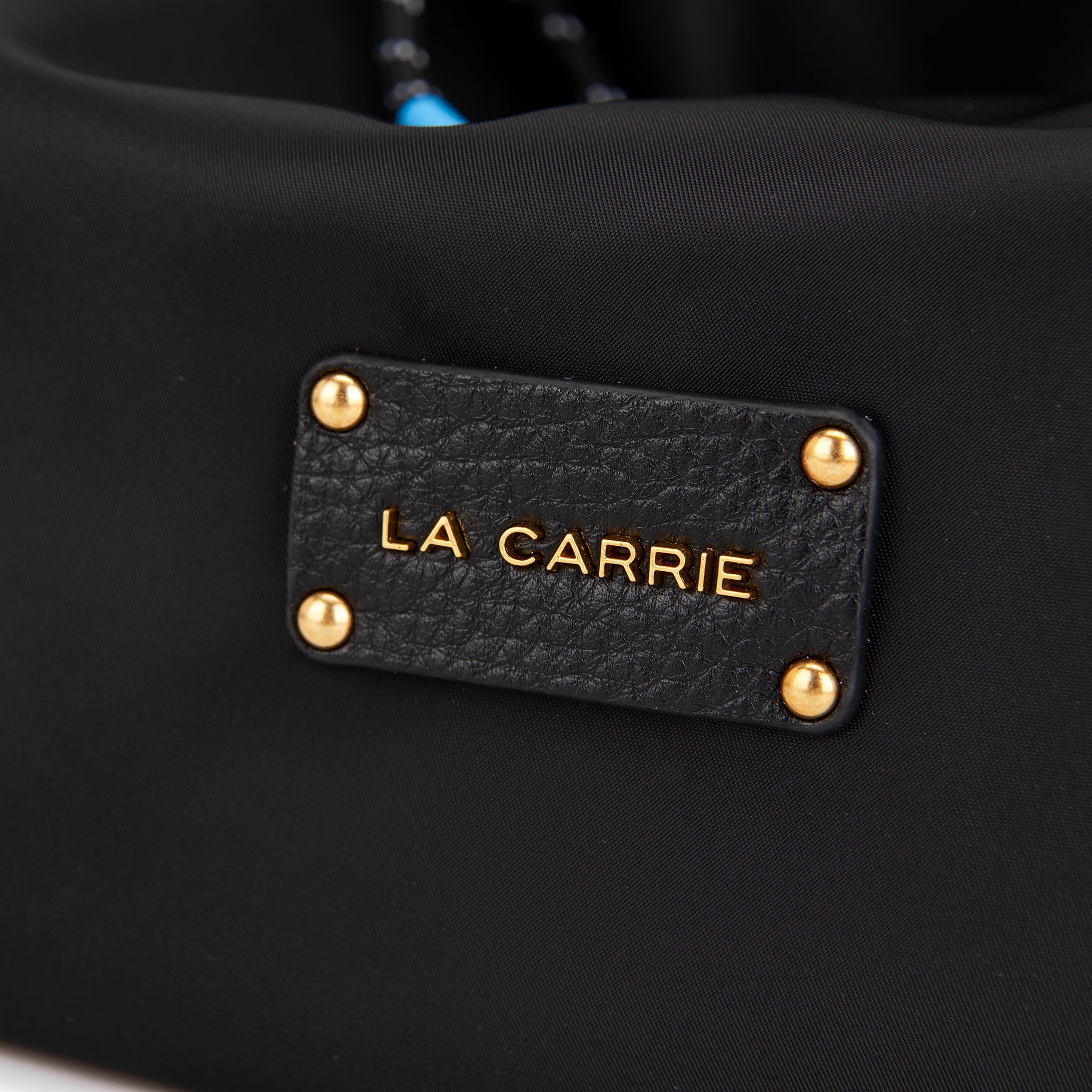 La Carrie Dark Wave sac shopping noir nylon drapé