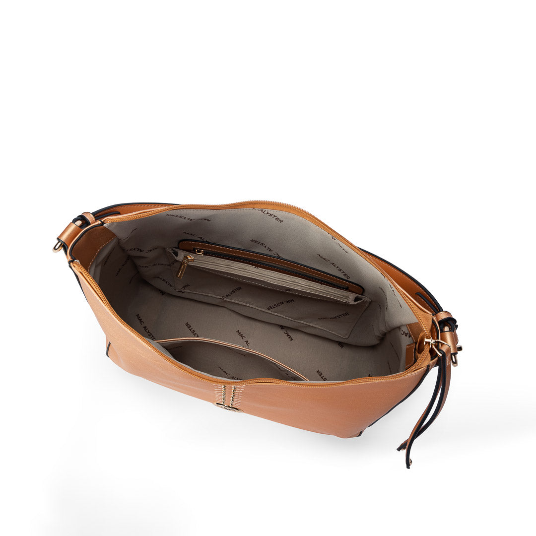 MAC ALYSTER Tentation sac épaule hobo argent clouté