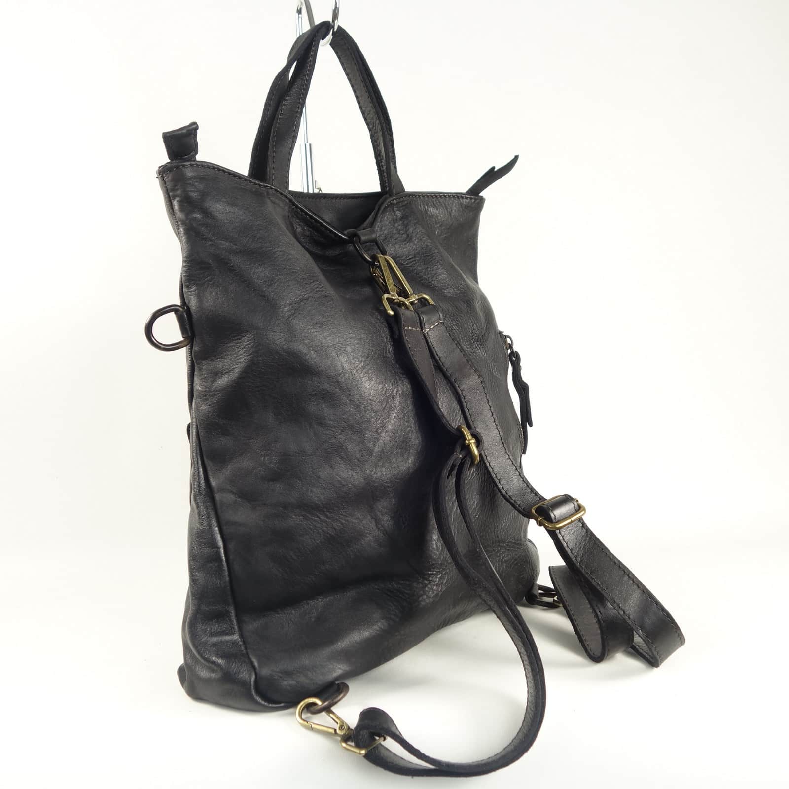 Collection Esprit Cuir Zeudi sac à dos cuir noir femme