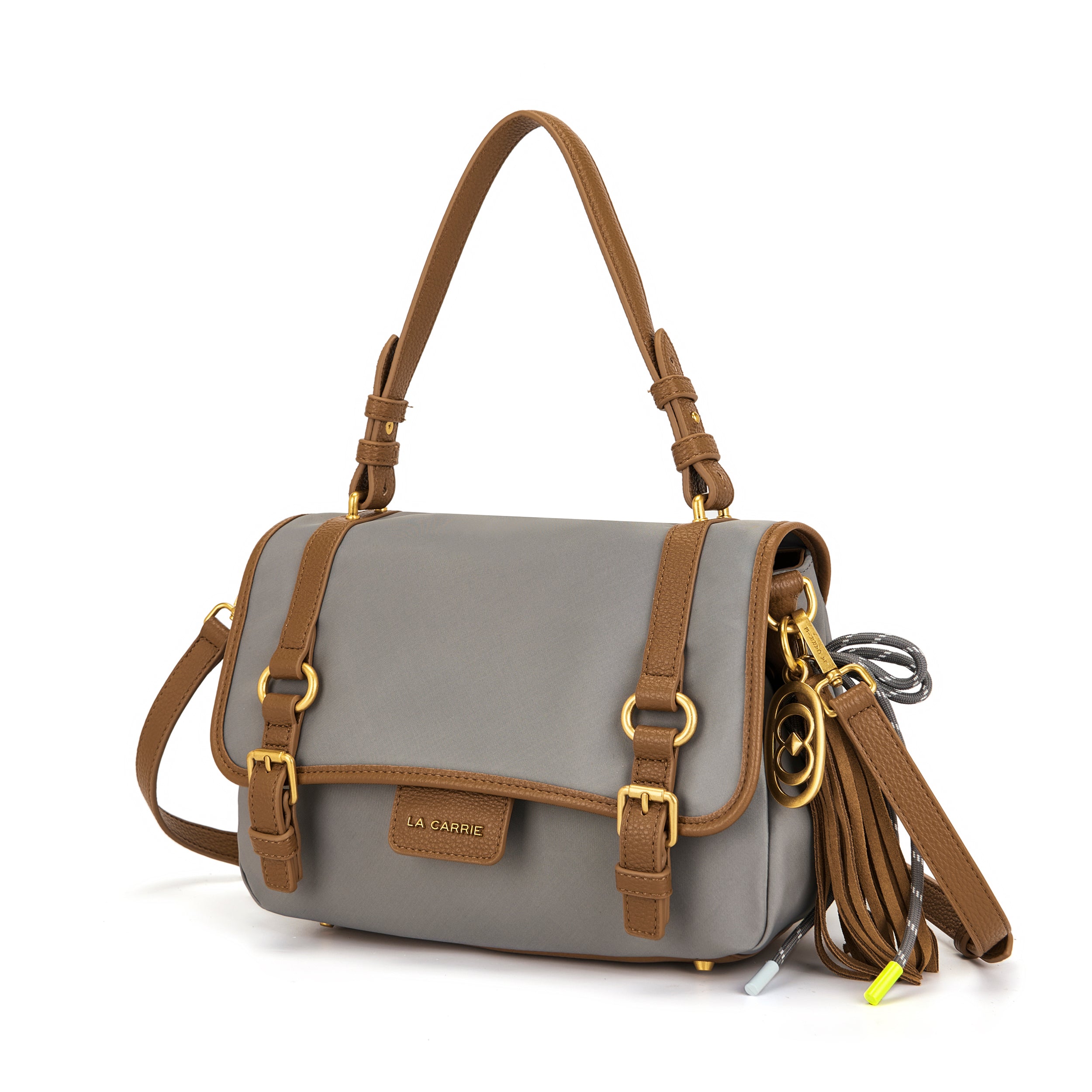 La Carrie Atena Dark Wave sac shopping gris nylon