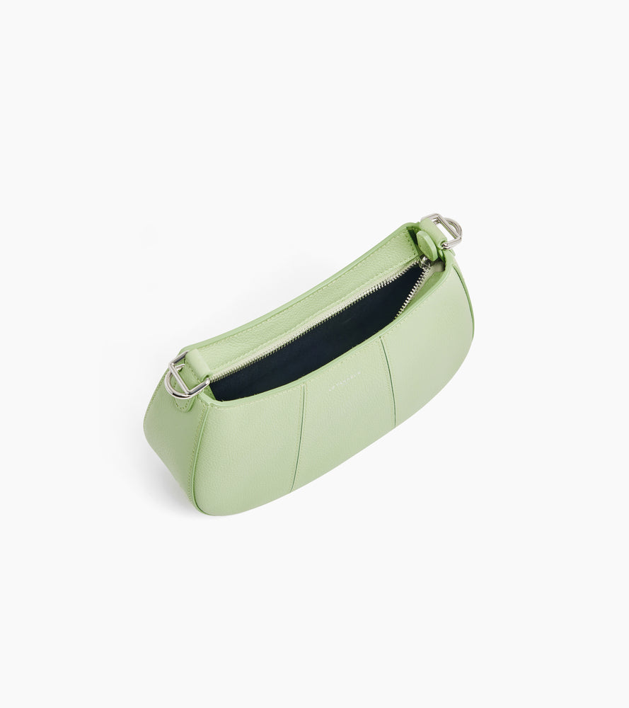 Le Tanneur Juliette petit sac demi-lune cuir grainé