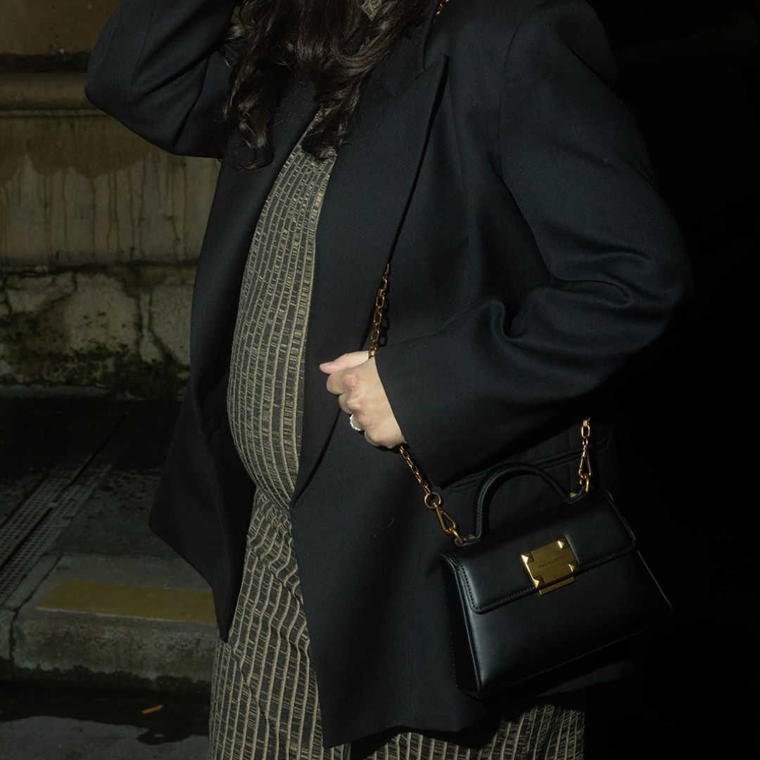 MAC ALYSTER Mélyssa Mini sac à main cuir Noir soirée
