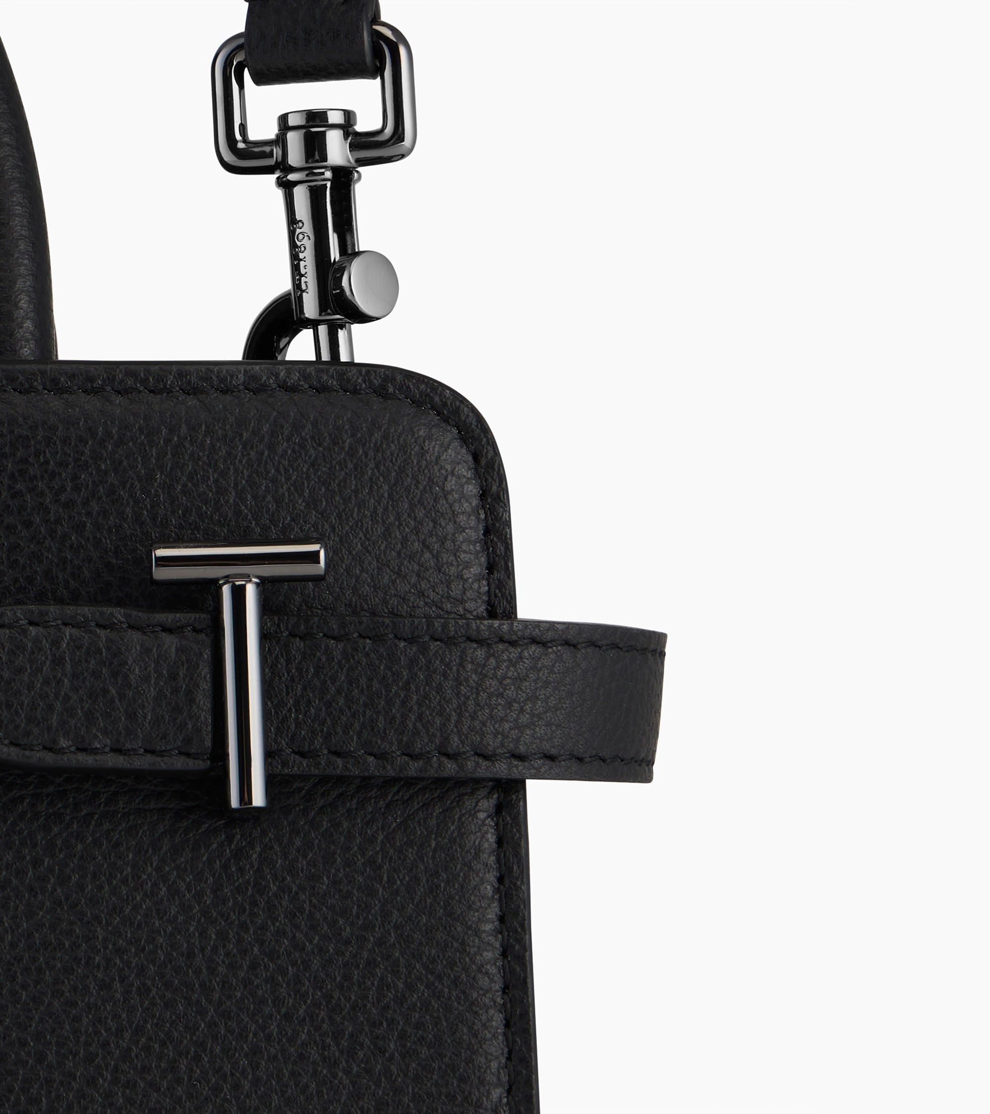 Le Tanneur Emilie petit sac à main cuir grainé noir