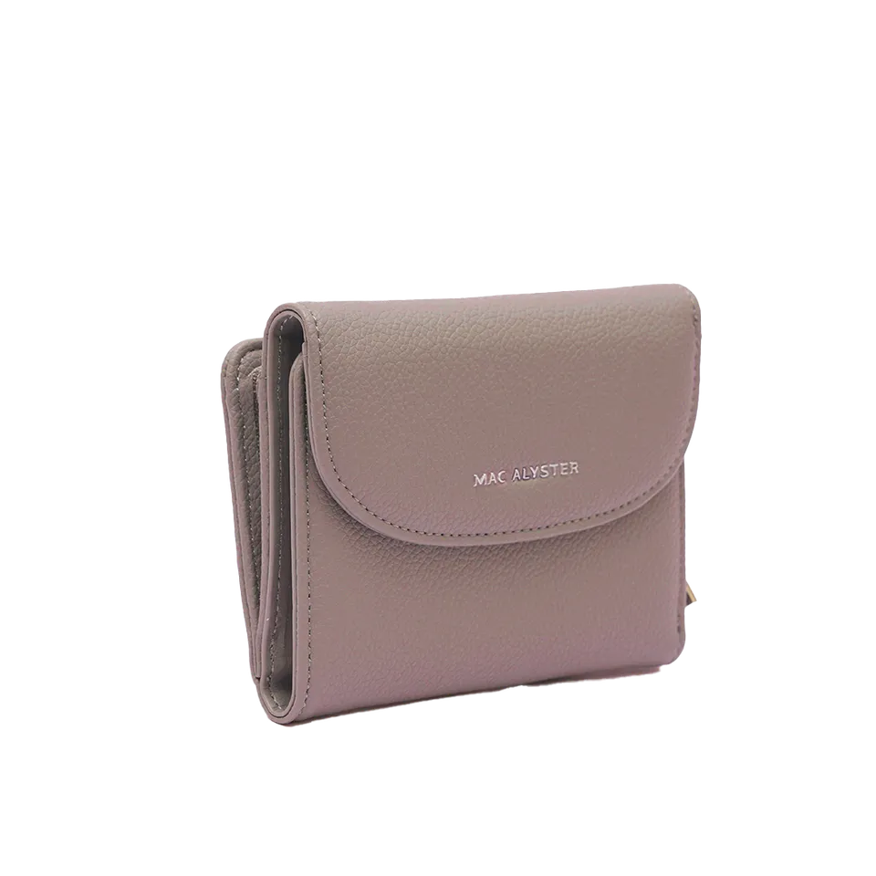 MAC ALYSTER Petite maroquinerie porte monnaie rabat Taupe