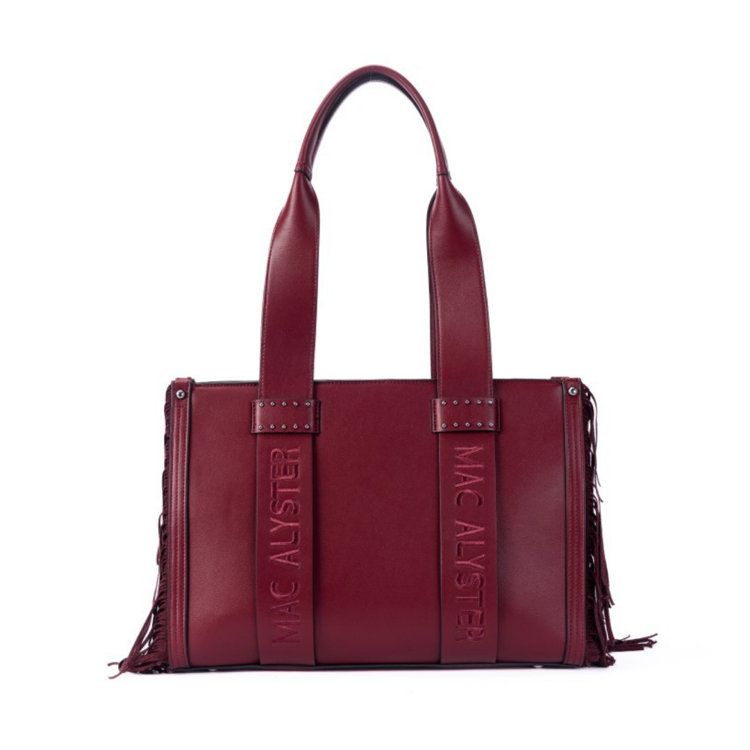 MAC ALYSTER Capsule Clover sac cabas bordeaux