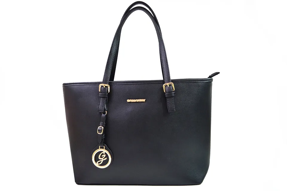 Gallantry Cabas sac cours noir ville A4 46 cm vinyle