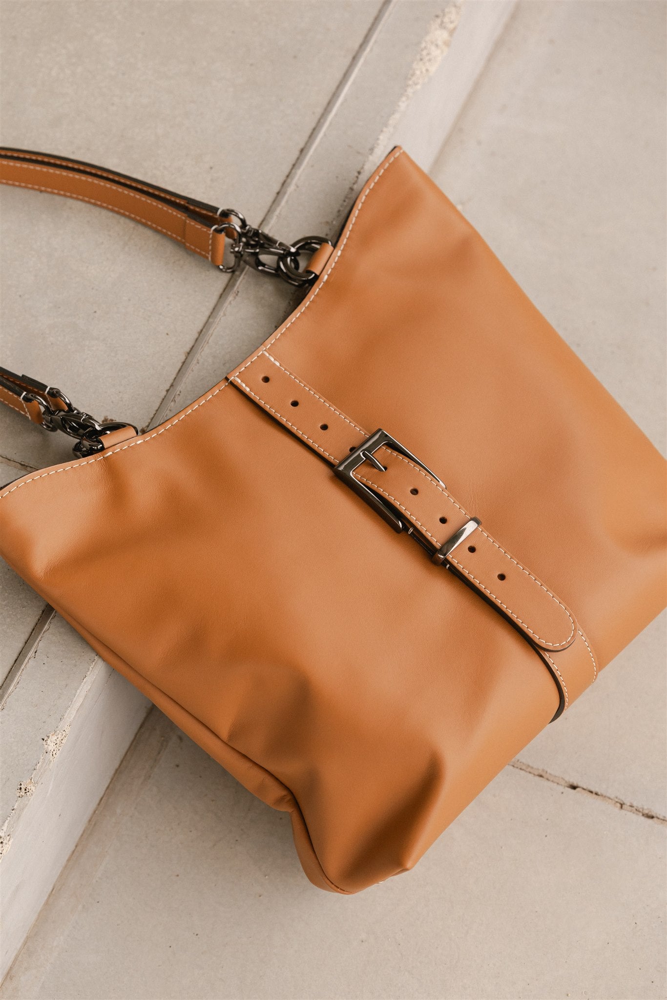 Nodie's Billy camel lisse sac cabas cuir femme