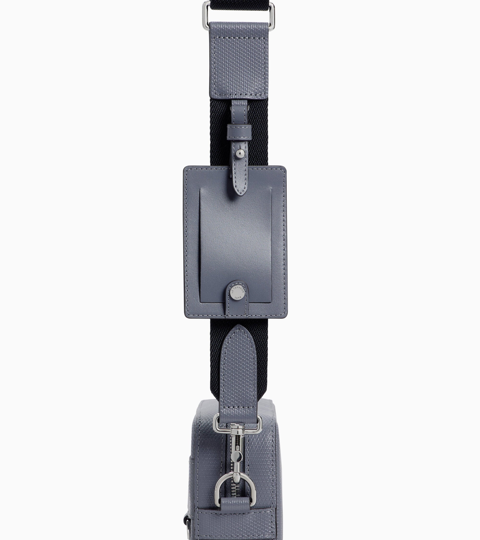 Le Tanneur Emile petite sacoche cuir bleu acier