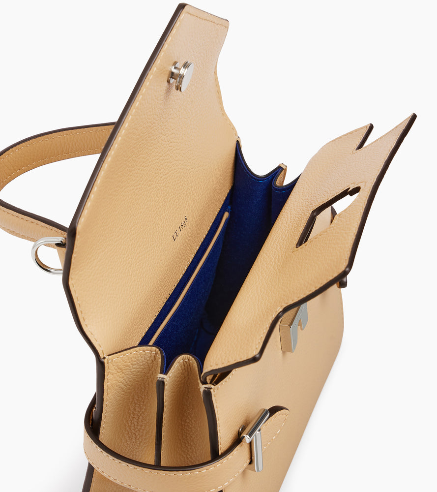 Le Tanneur Emilie petit sac cuir grainé Desert
