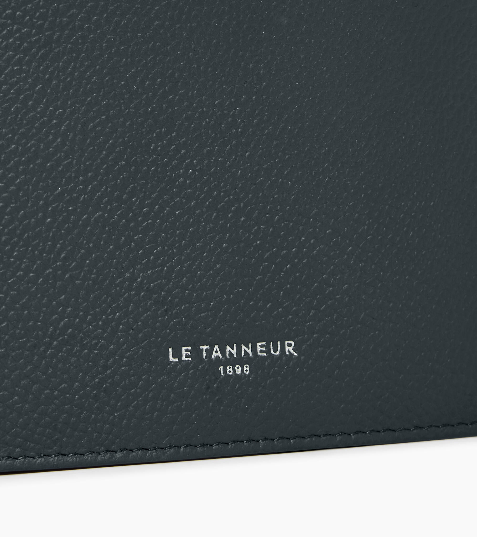 Le Tanneur Lucien portefeuille cuir grainé Twilight Blue