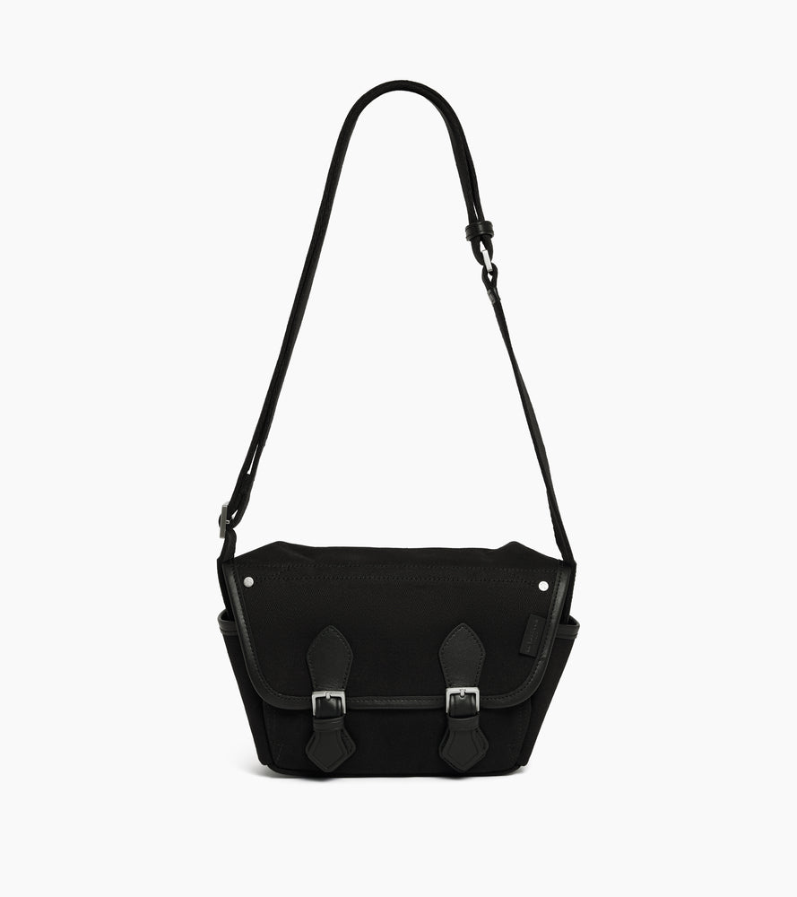 Le Tanneur Solveig petit sac bandoulière toile Black