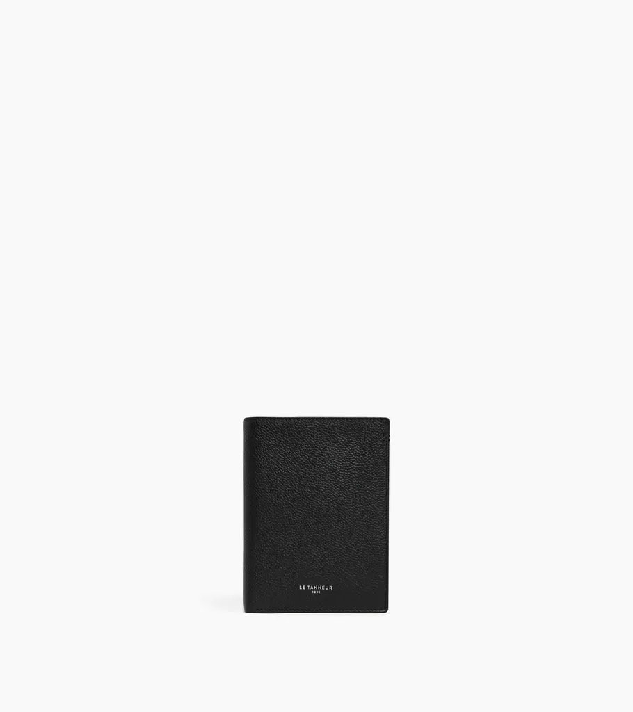 Le Tanneur Lucien grand portefeuille vertical cuir grainé zip