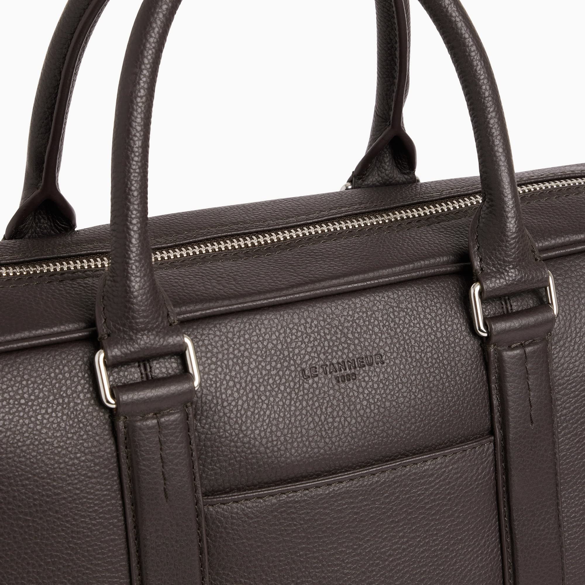 Le Tanneur Charles sac ordinateur cuir 17 pouces