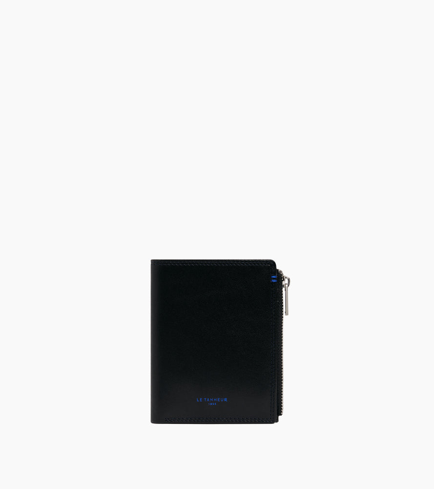 Le Tanneur Martin portefeuille cuir lisse moyen modèle Black RFID