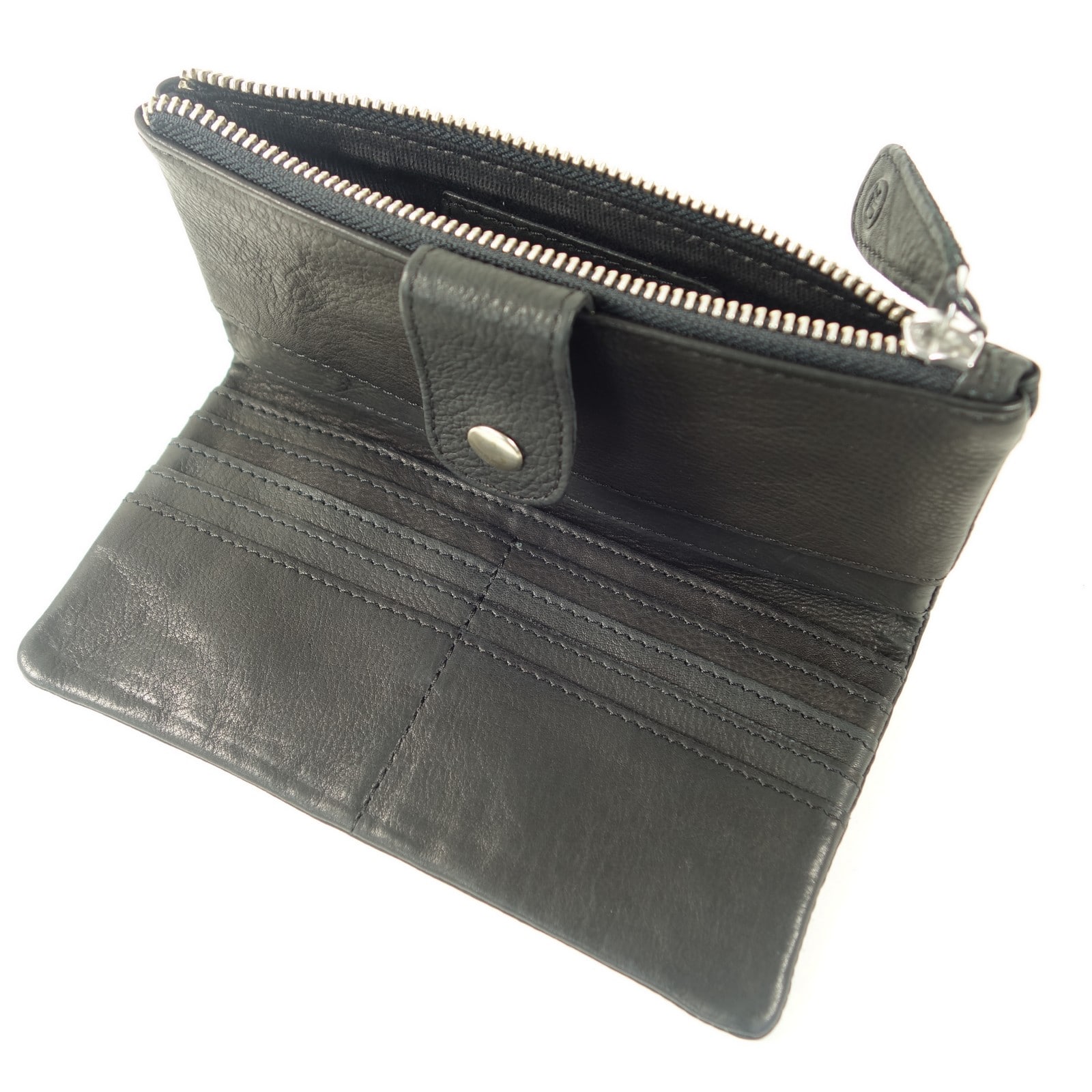 Collection Esprit Cuir NETTI portefeuille cuir noir 8 cartes