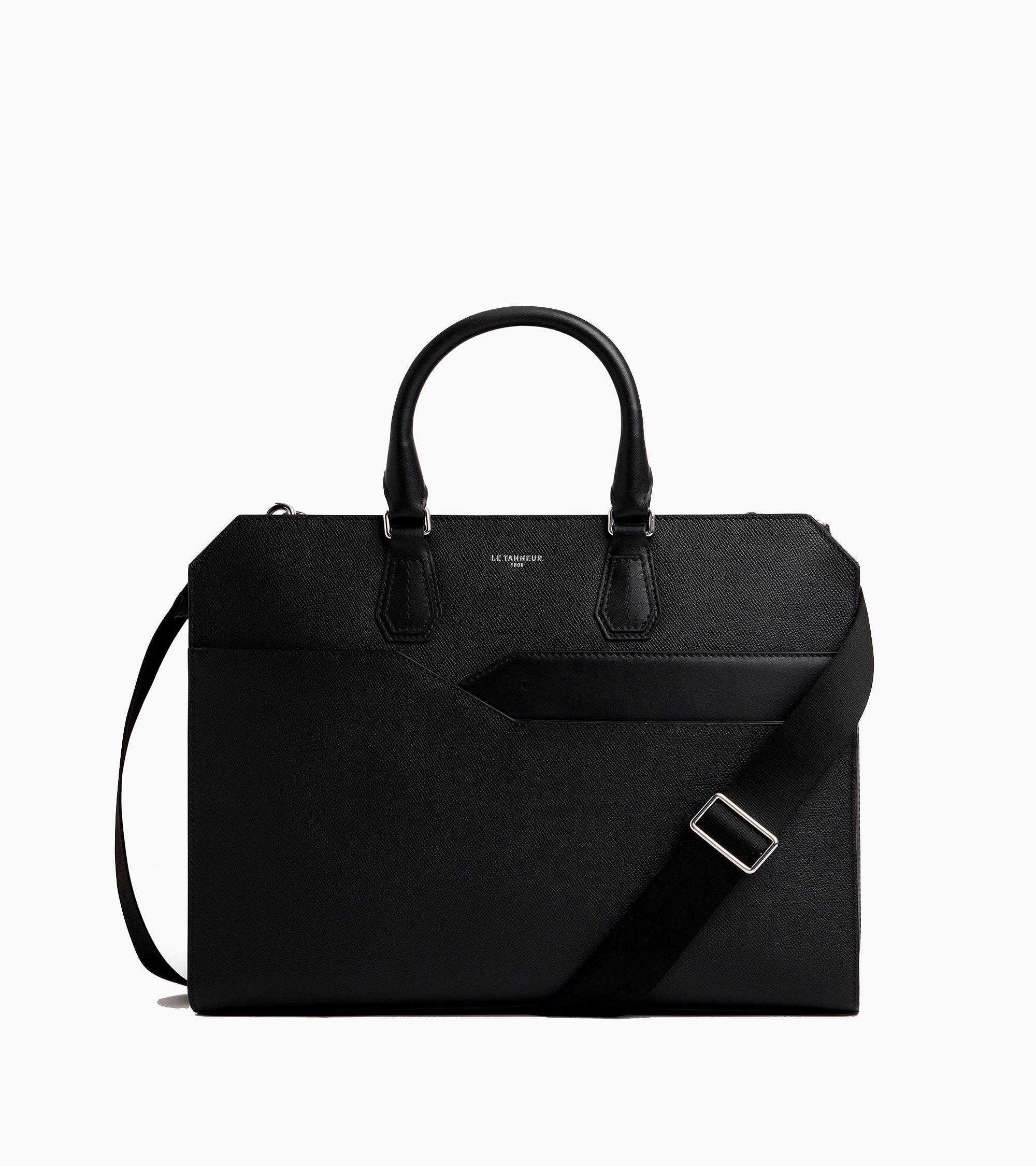 Le Tanneur Gaston porte-documents slim cuir 15" Black