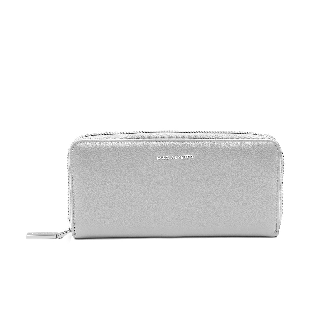 MAC ALYSTER Petite maroquinerie Portefeuille long Gris 21 cm