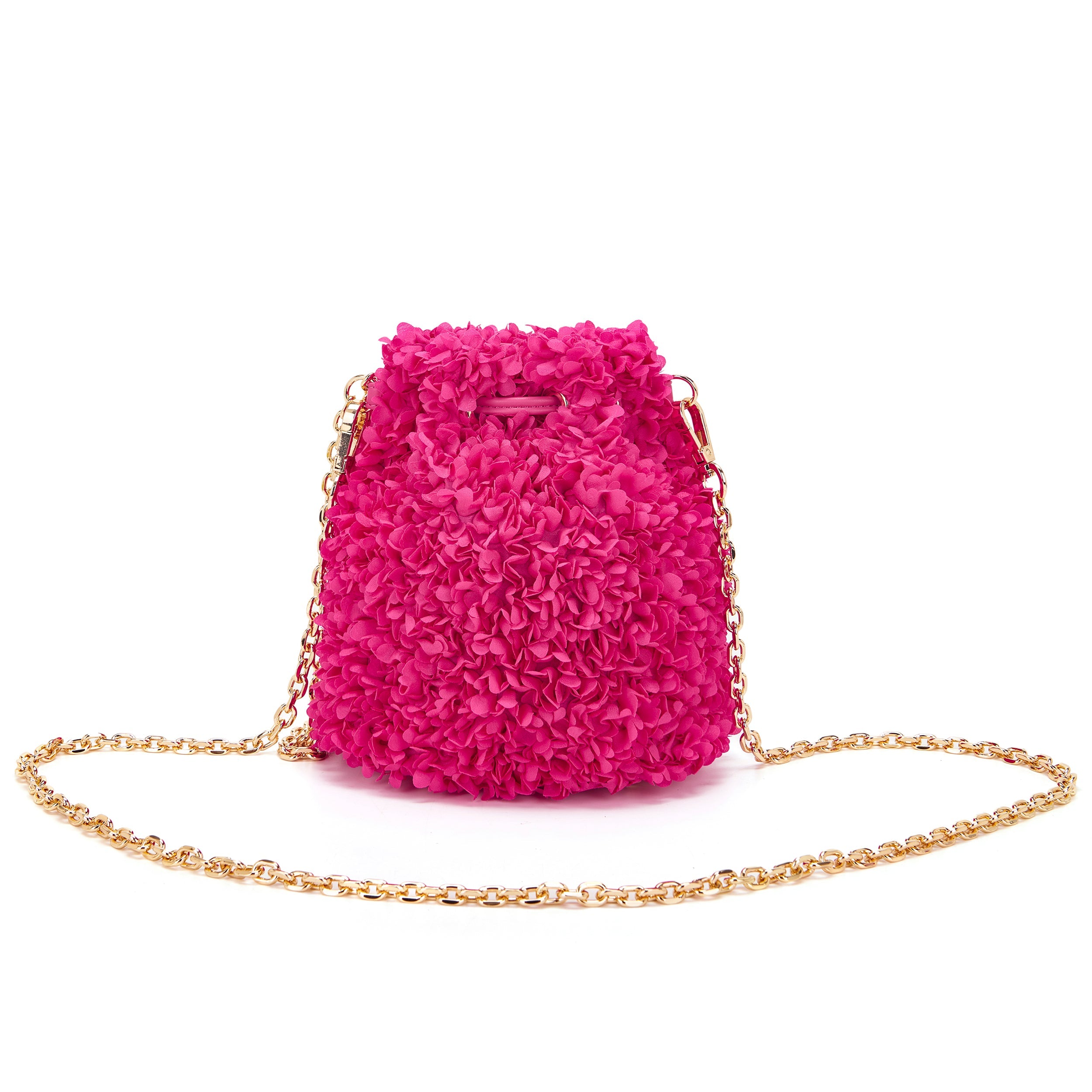 La Carrie Secchiello Night Edition sac seau fuxia floral