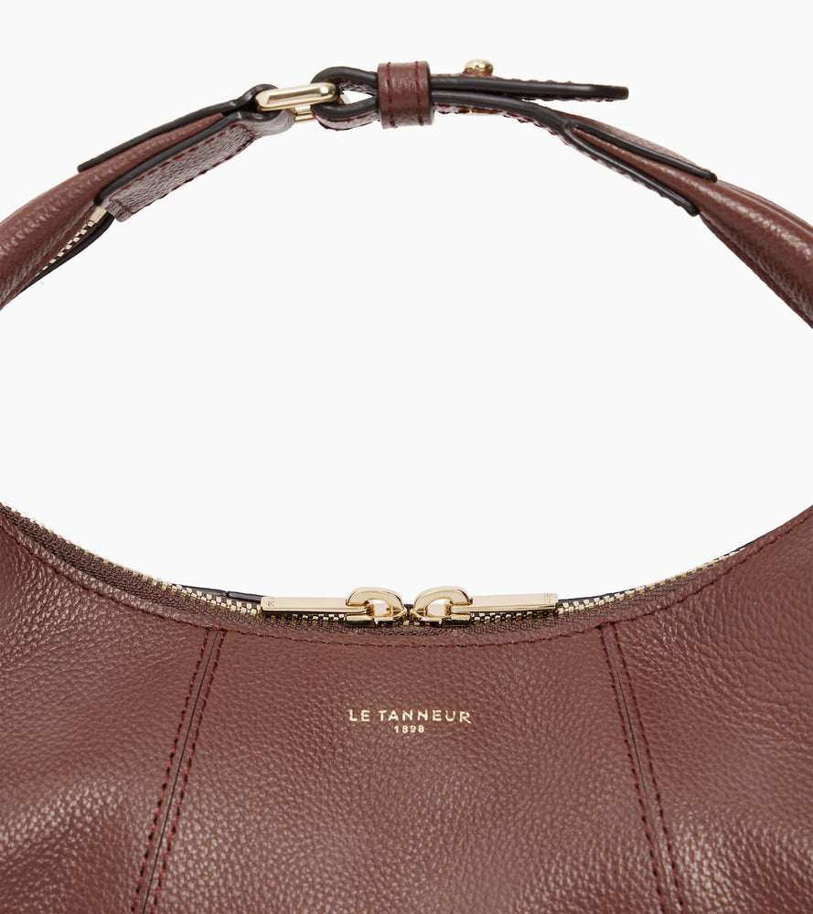 Le Tanneur Juliette petit sac hobo cuir grainé bandoulière