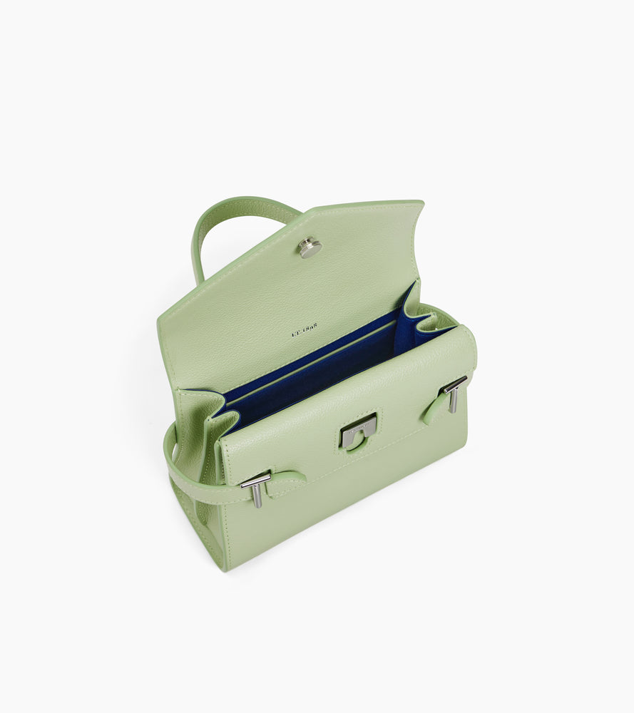 Le Tanneur Emilie petit sac à main cuir grainé rabat