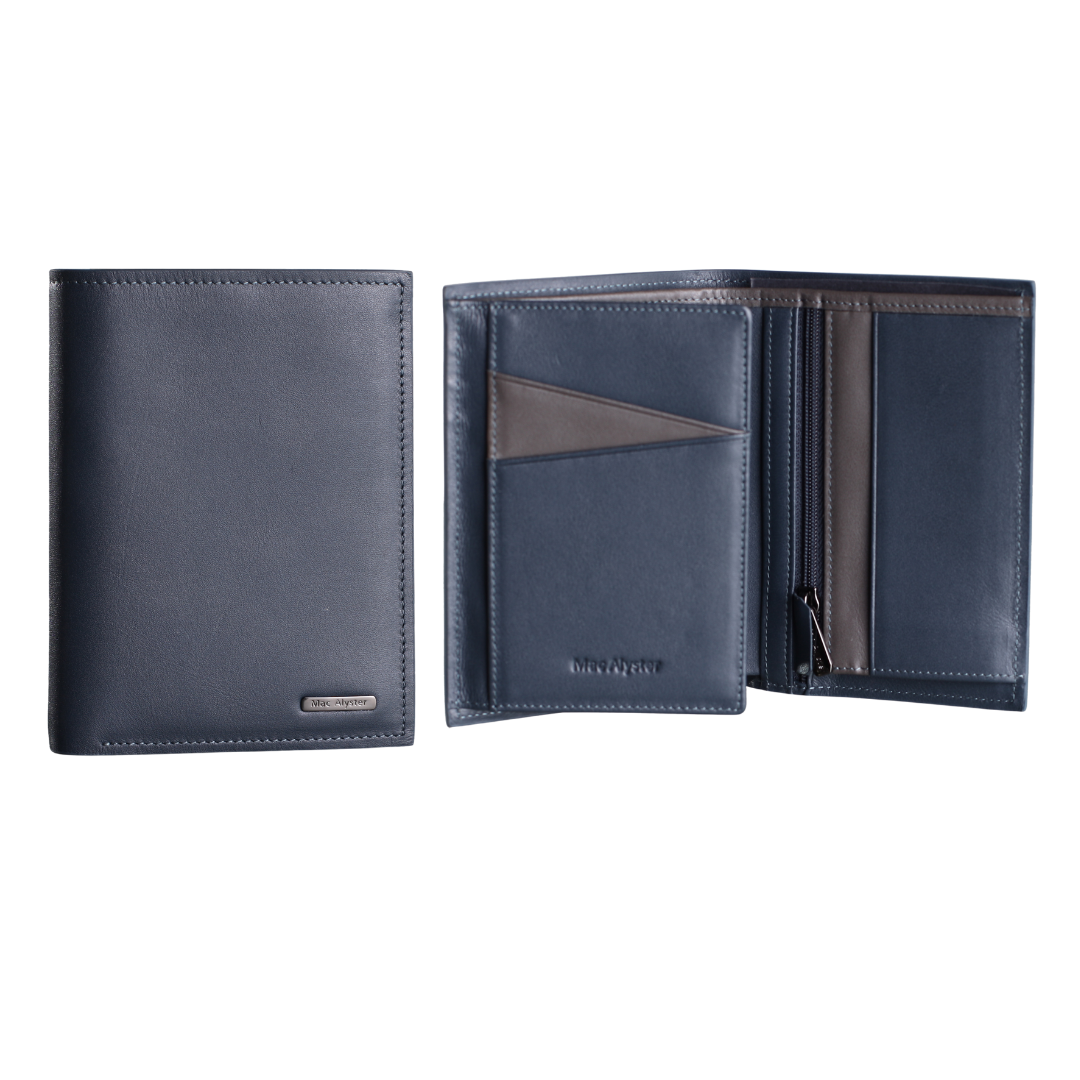 Mac Alyster Heritage portefeuille européen cuir Taupe RFID