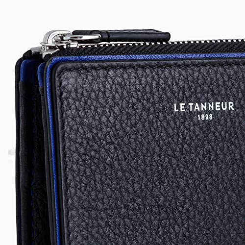 Le Tanneur Augustin porte monnaie cuir homme zippé anti-RFID