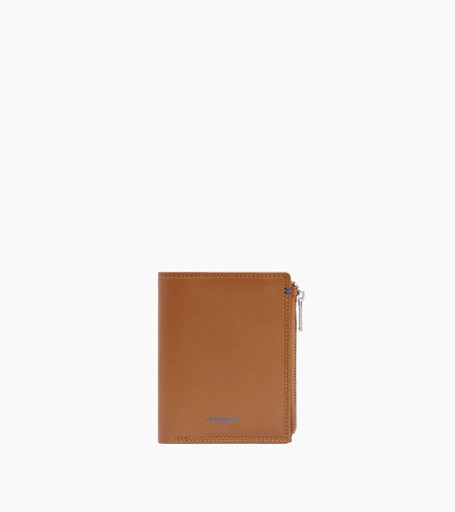 Le Tanneur Martin portefeuille cuir lisse camel RFID