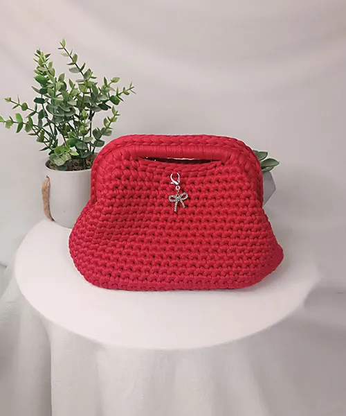 Takiri Mona TK1056 sac à main rouge coton recyclé