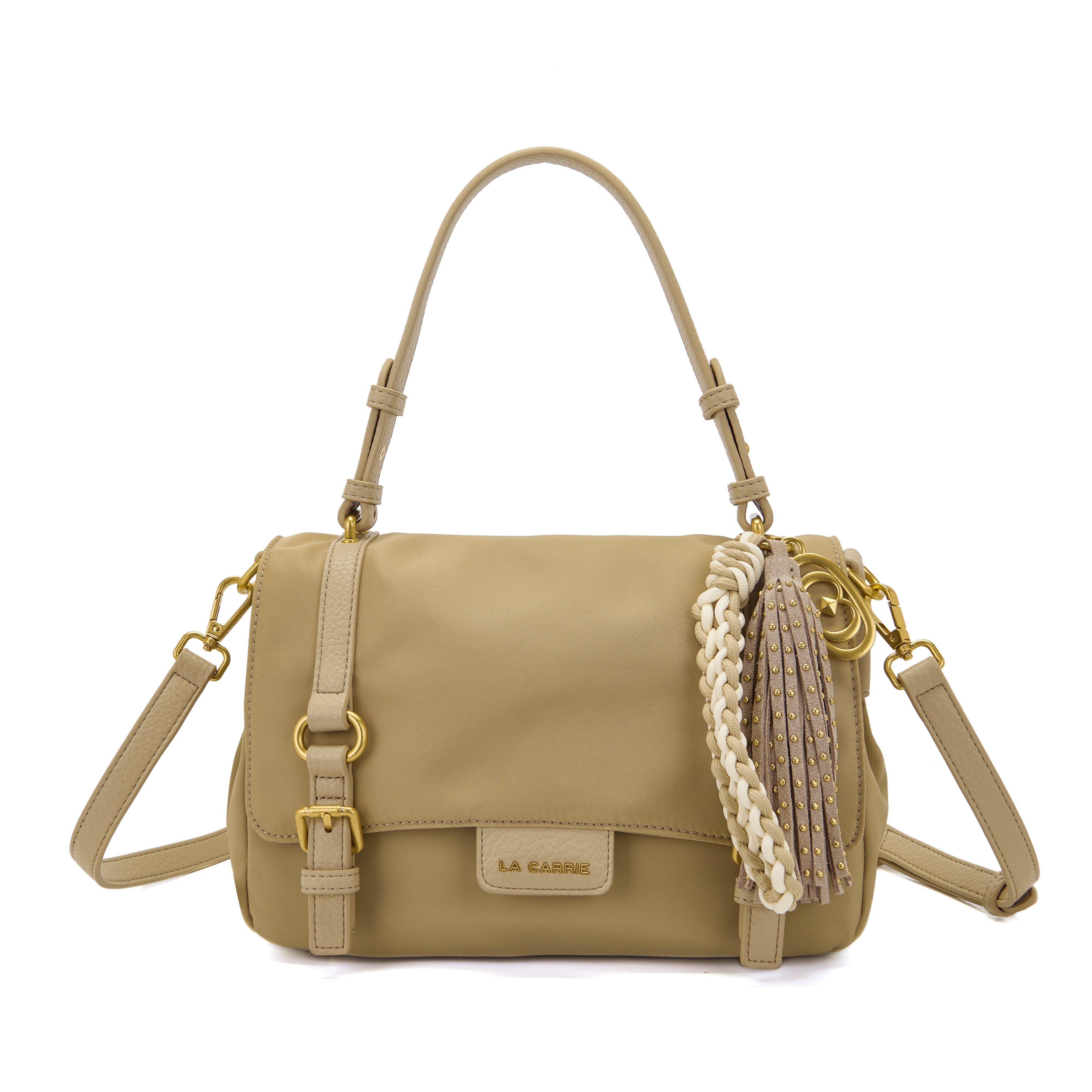 La Carrie Atena Dark Wave sac cabas beige 30x16x18cm