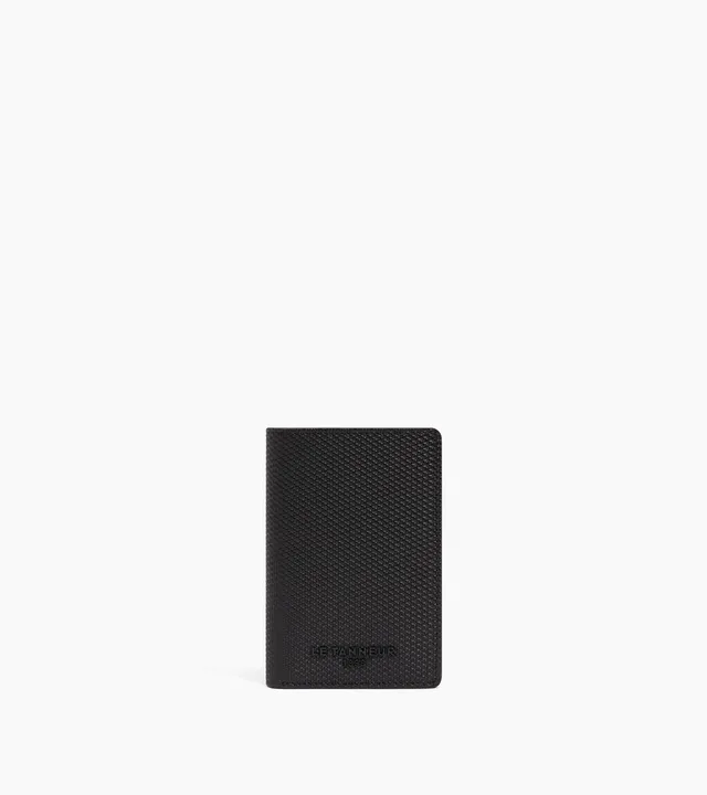 Le Tanneur Emile Porte-cartes cuir vertical noir anti-RFID