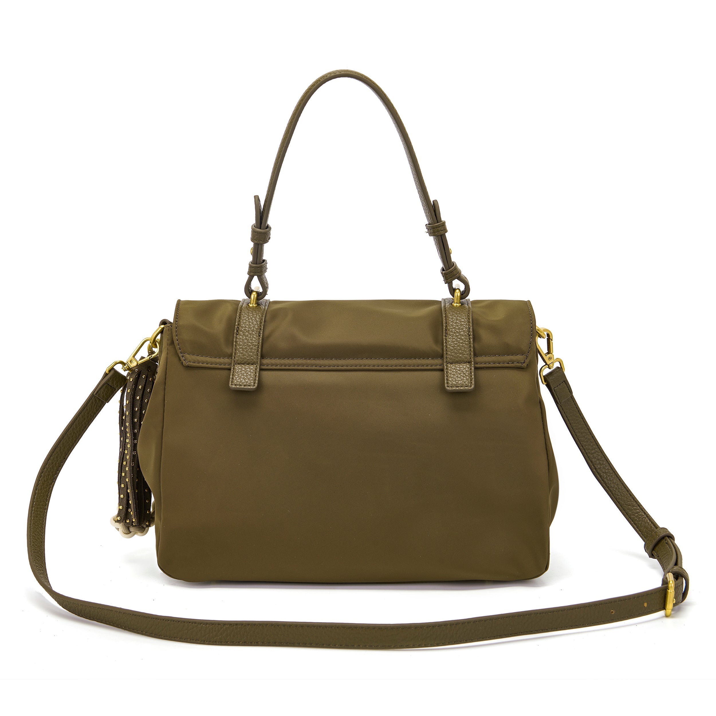 La Carrie Big Atena Dark Wave sac shopping marron nylon