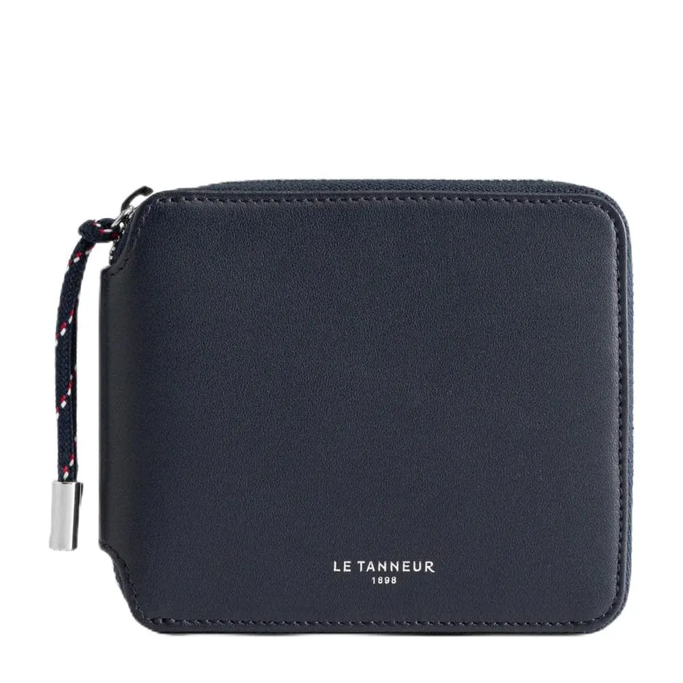 Le Tanneur Nathan Porte-monnaie zippé cuir grainé noir