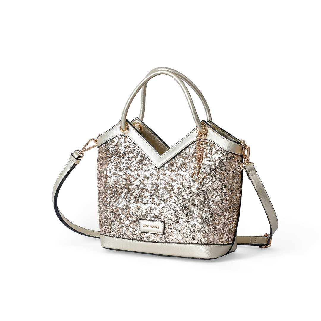 MAC ALYSTER SAINT-RAPHAEL SEQUIN Sac seau rose