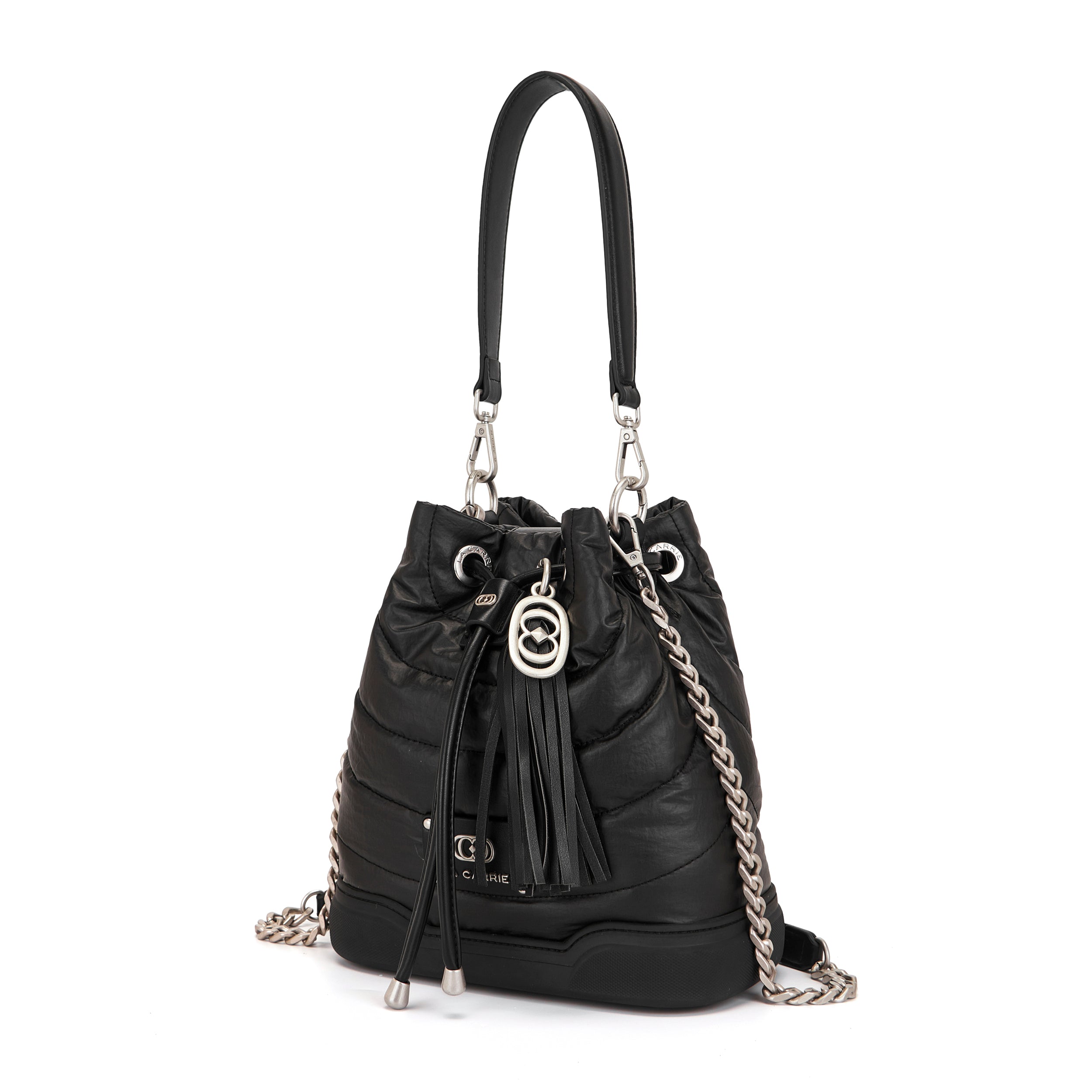 La Carrie Fiber sac seau noir 23 cm nylon