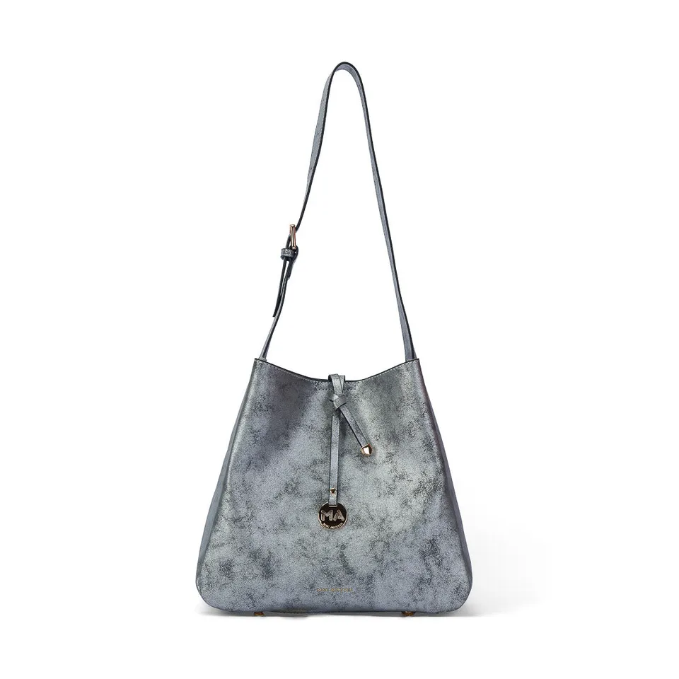 Mac Alyster Seduction sac hobo synthétique Noir métallisé 28x11x28 cm