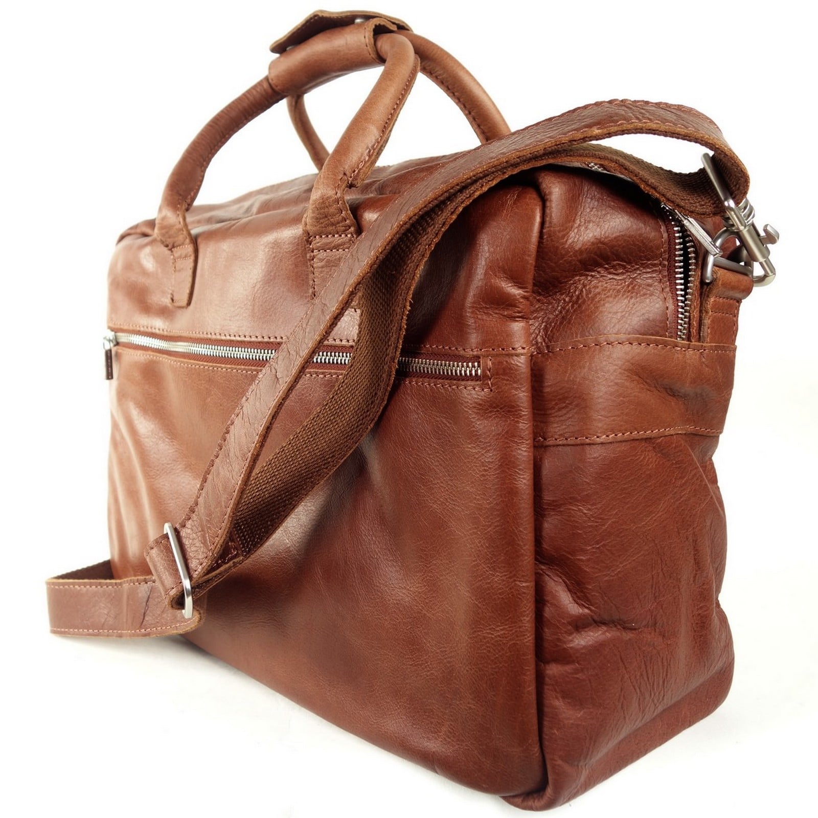 Esprit Cuir The Bag grand sac ville homme cuir marron