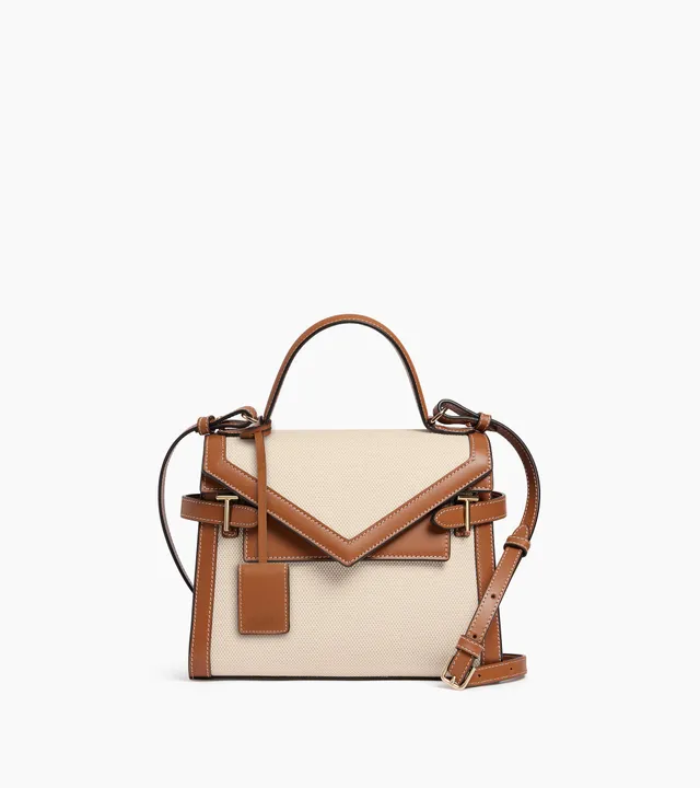 Le Tanneur Emilie Sac à Main Toile Coton Naturel