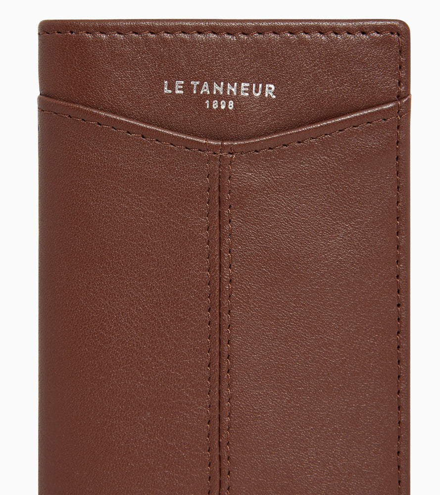 Le Tanneur Charlotte porte-cartes cuir vertical femme anti-RFID