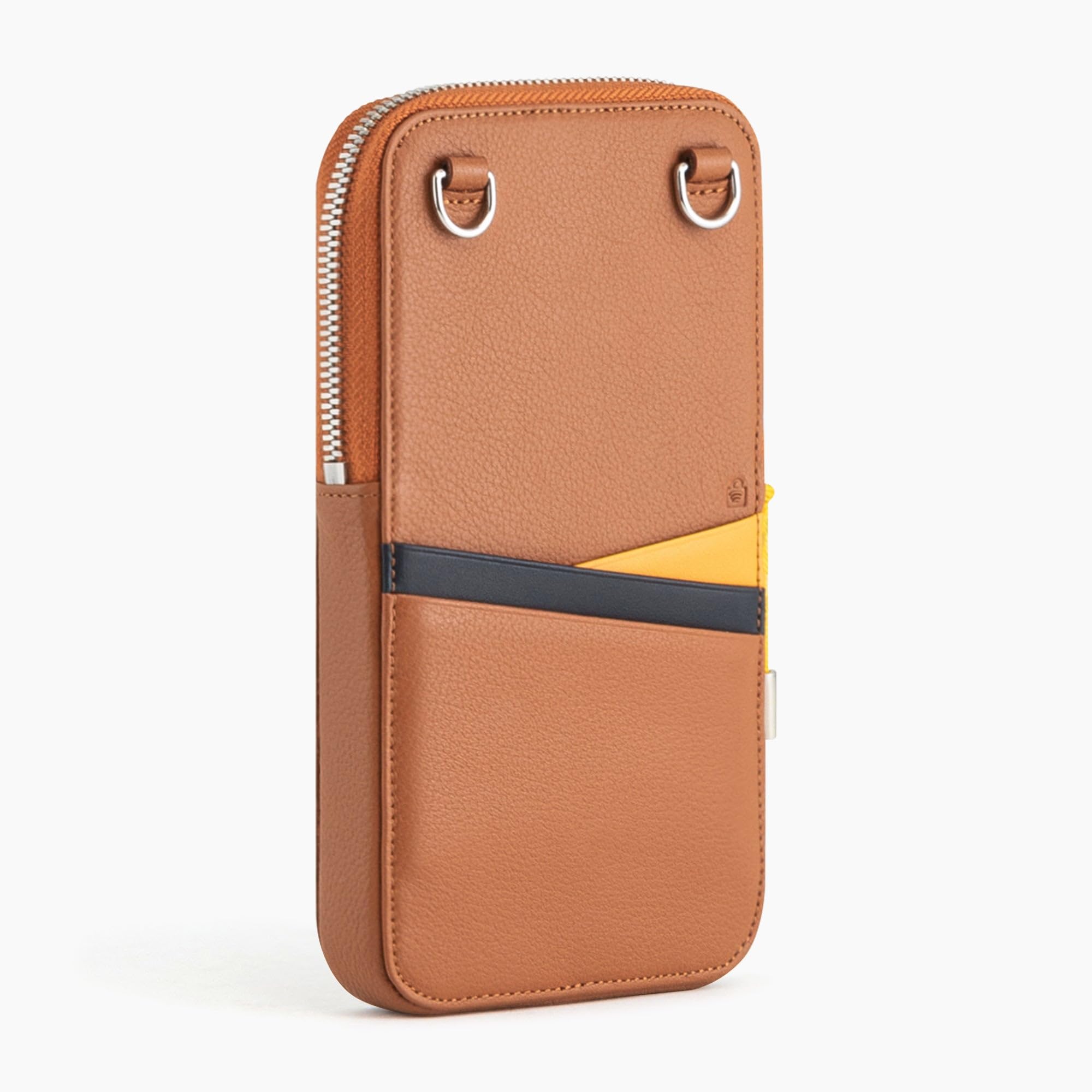 Le Tanneur Nathan Pochette Téléphone Cuir Grainé Zippée