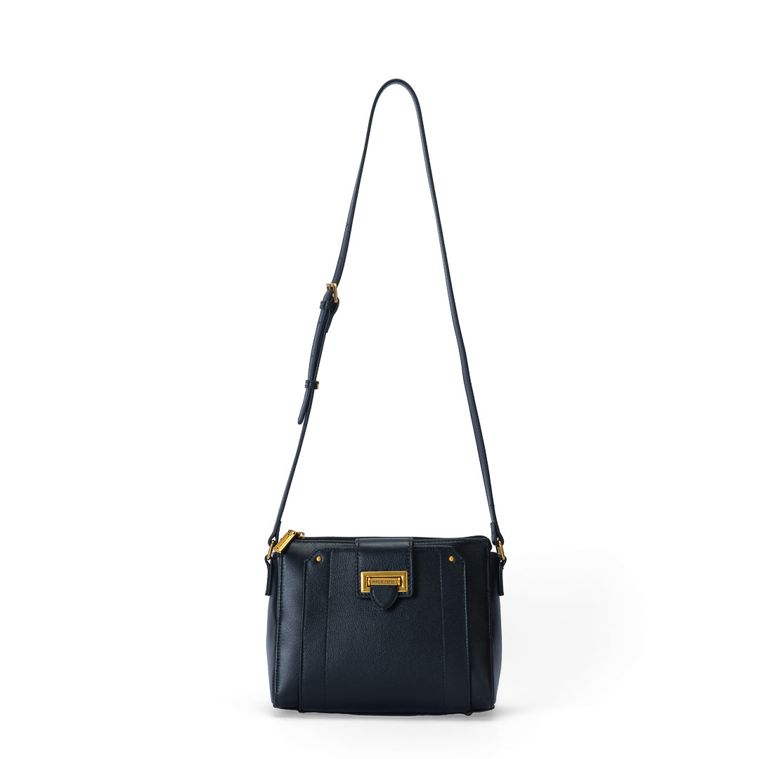 Mac Alyster Mona petit sac trotteur cuir Noir compact quotidien
