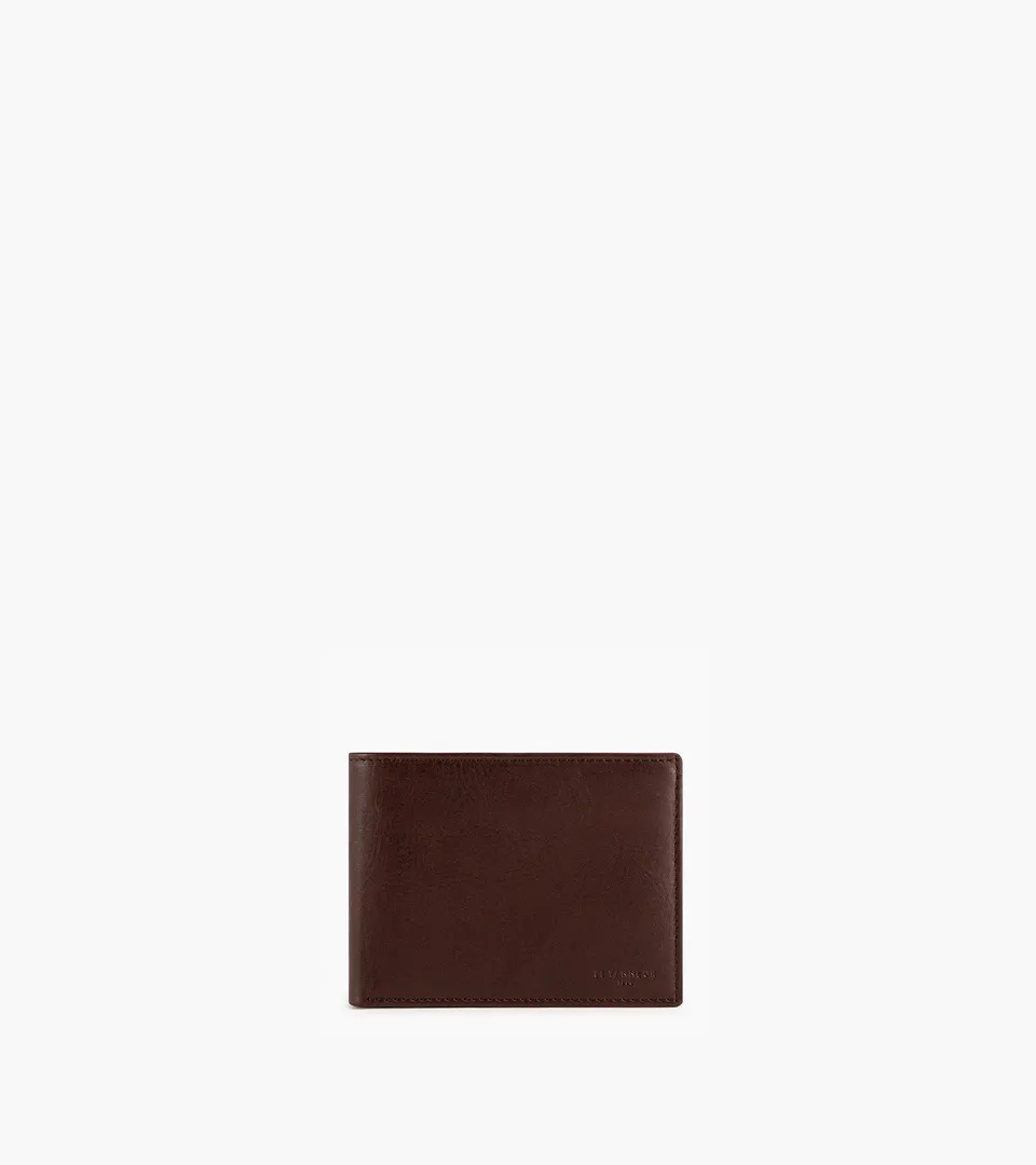 Le Tanneur portefeuille cuir huilé marron 2 volets