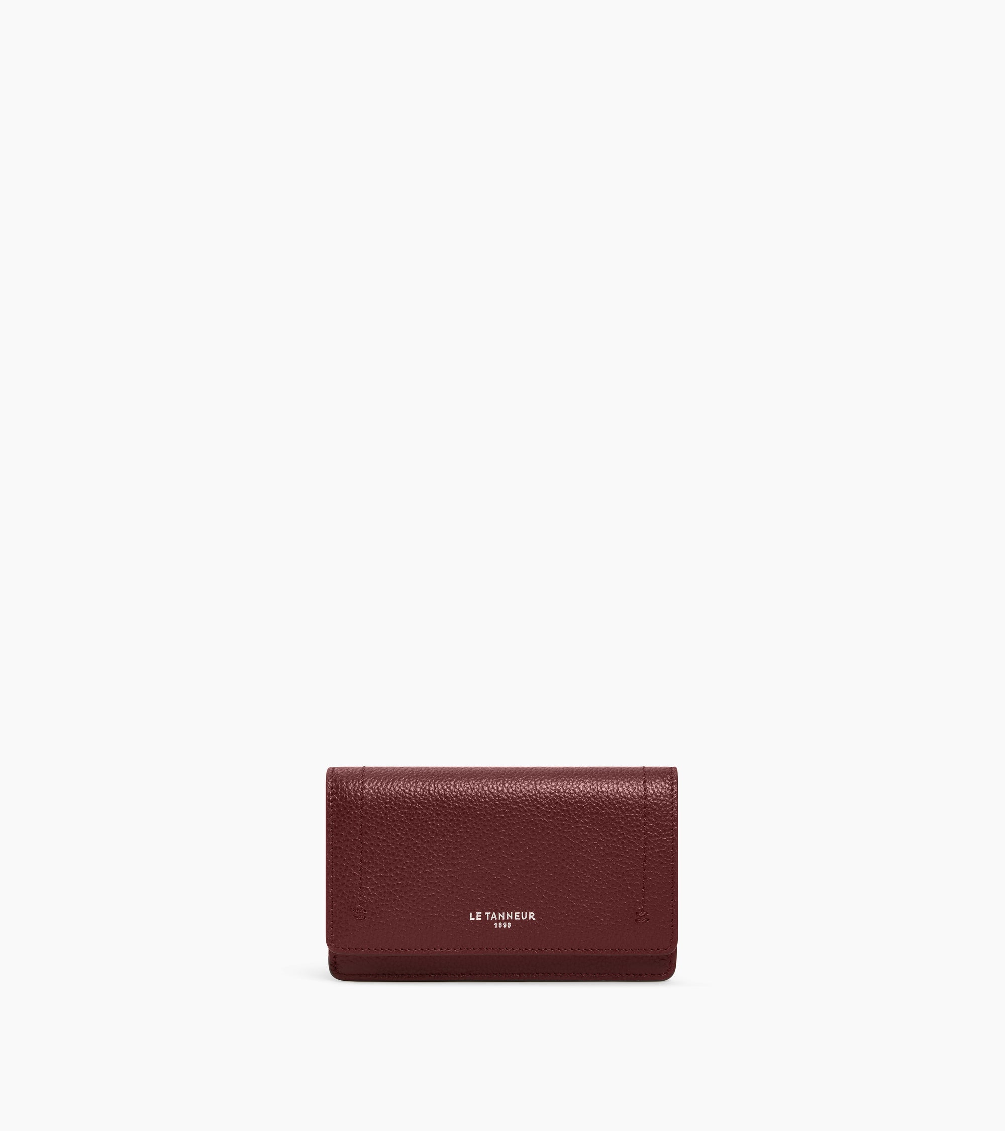 Le Tanneur Louison Porte-Cartes Cuir Rouge Grainé