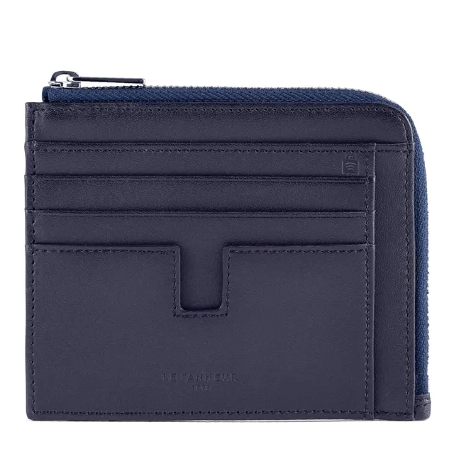 Le Tanneur Albert porte-cartes cuir lisse anti-RFID