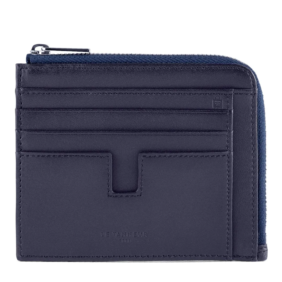 Le Tanneur Albert porte-cartes cuir lisse anti-RFID