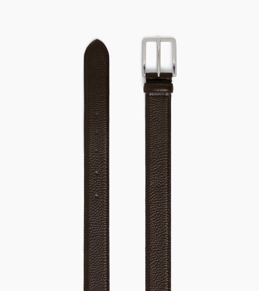 Le Tanneur Ceinture cuir grainé homme 35 mm boucle rectangle