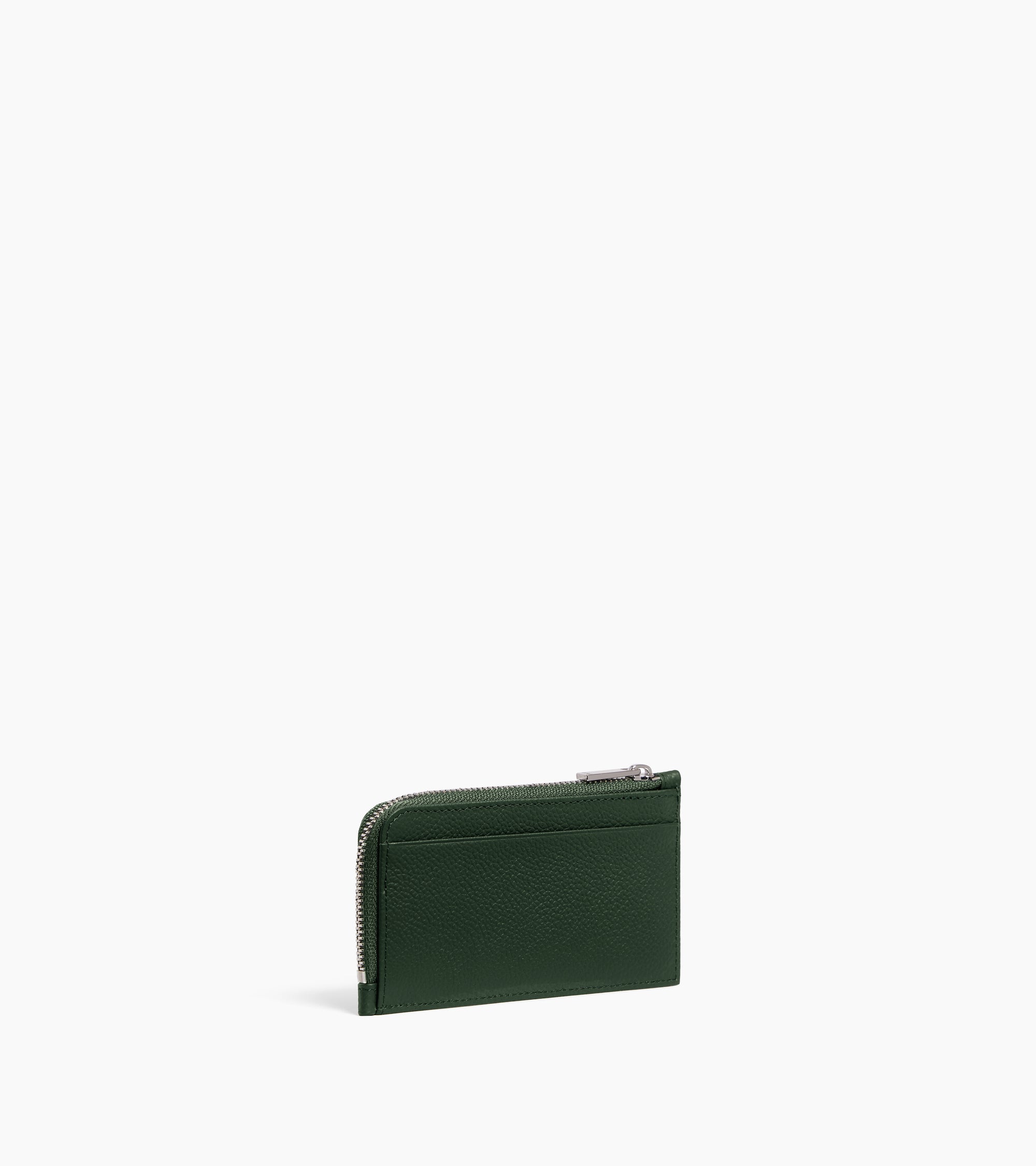 Le Tanneur Lucien porte-cartes cuir grainé vert malachite