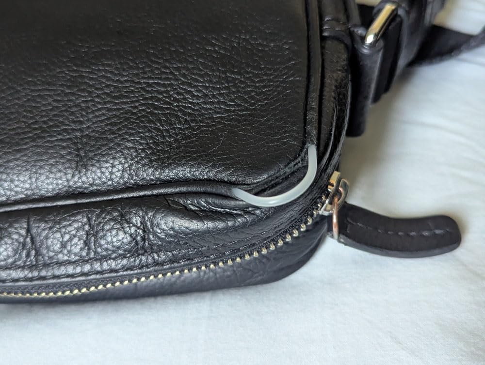 Le Tanneur Charles sacoche cuir homme noire bandoulière