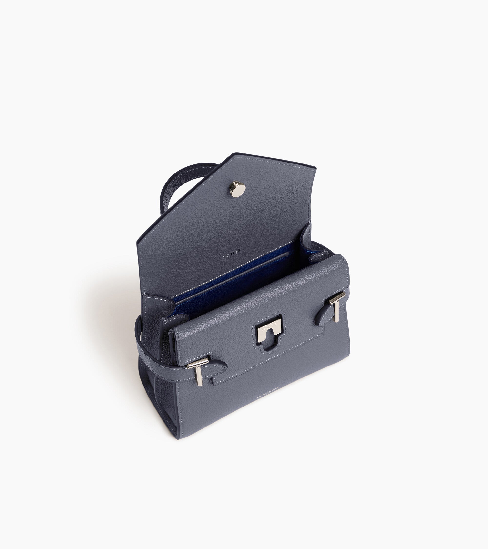 Le Tanneur Emilie petit sac à main cuir Steel Blue