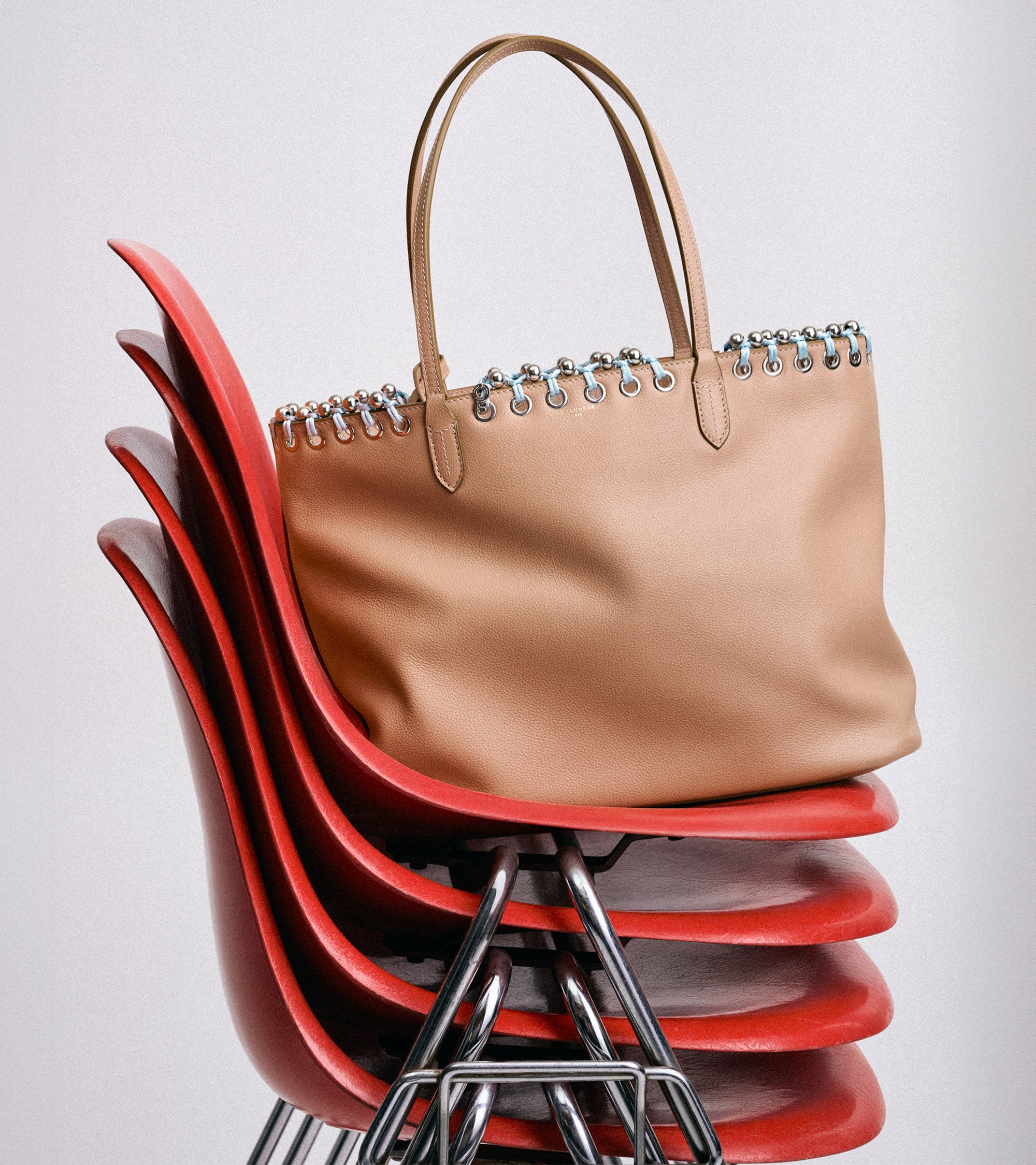 Le Tanneur Kitesy Martin Studio sac cabas cuir Rose Quartz