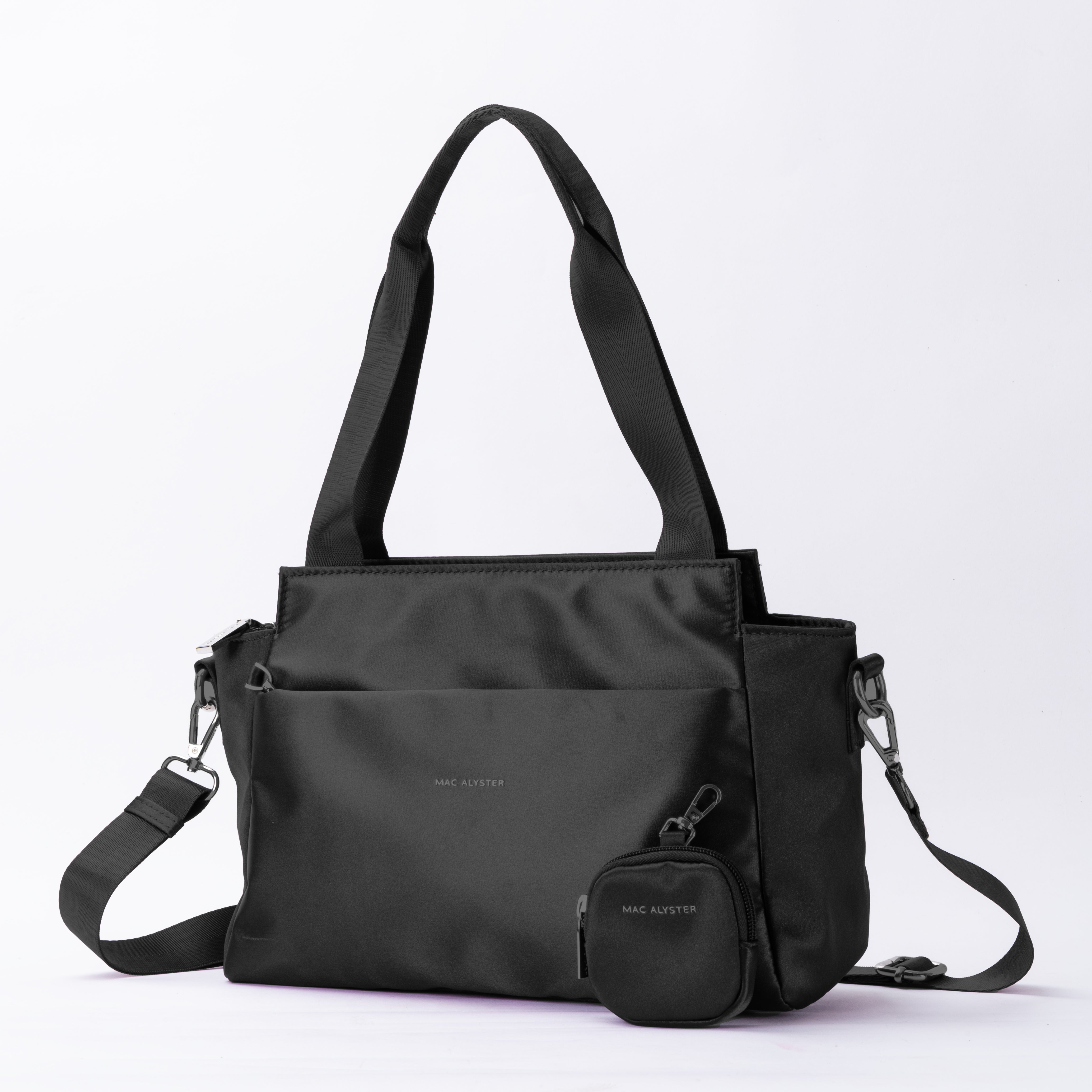 Mac Alyster Studio Passion sac shopping noir métalisé